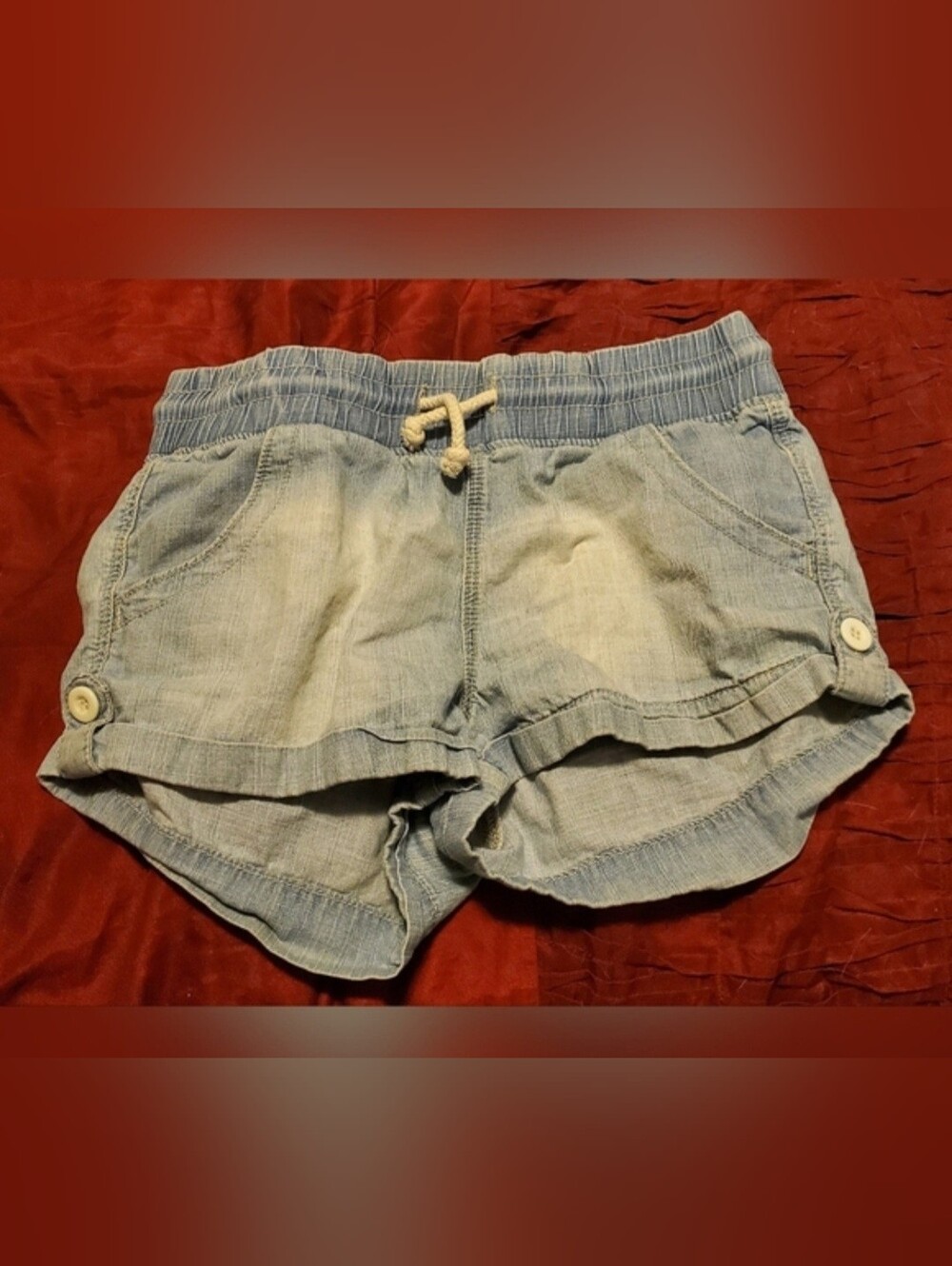 Forever 21 premium Denim drawstring shorts